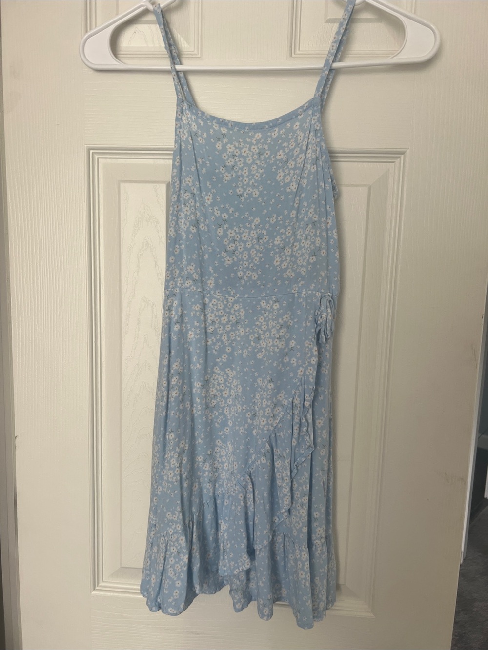 art class Light Blue Floral Sundress